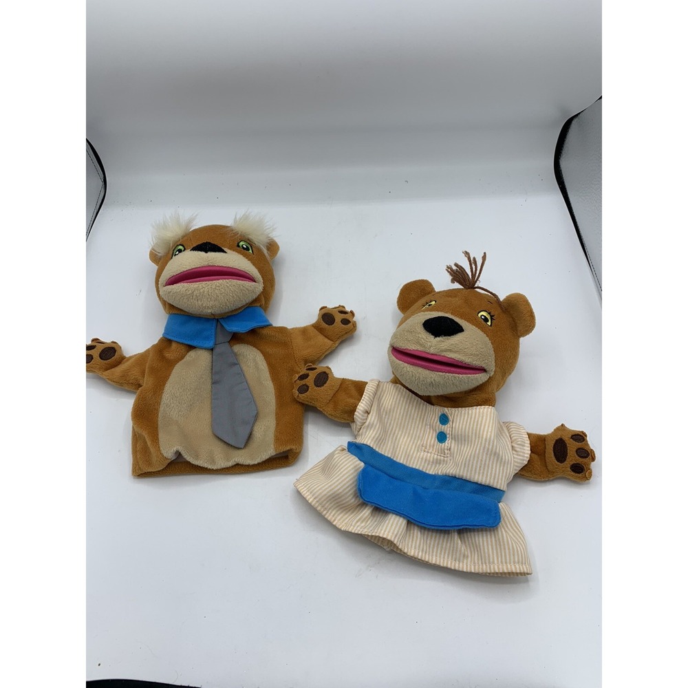 Lakeshore 11" Papa & Mama Bear Puppets for Storytelling Goldilocks